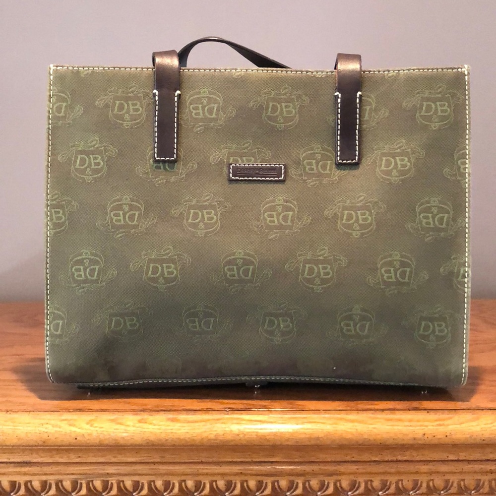 Dooney and Bourke small Canvas and Leather Tote